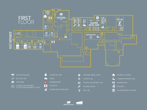 MI Campus Map-First Floor