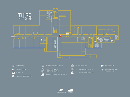 MI Campus Map-Third Floor